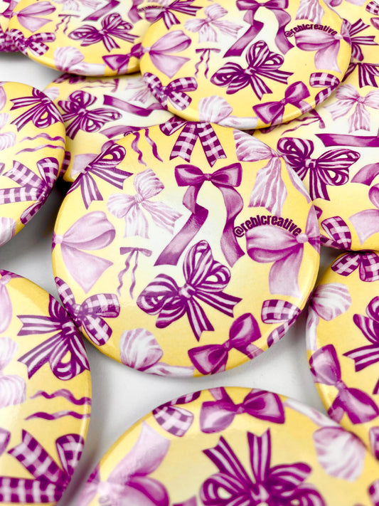 Bowland - Purple and Yellow - Game Day Button