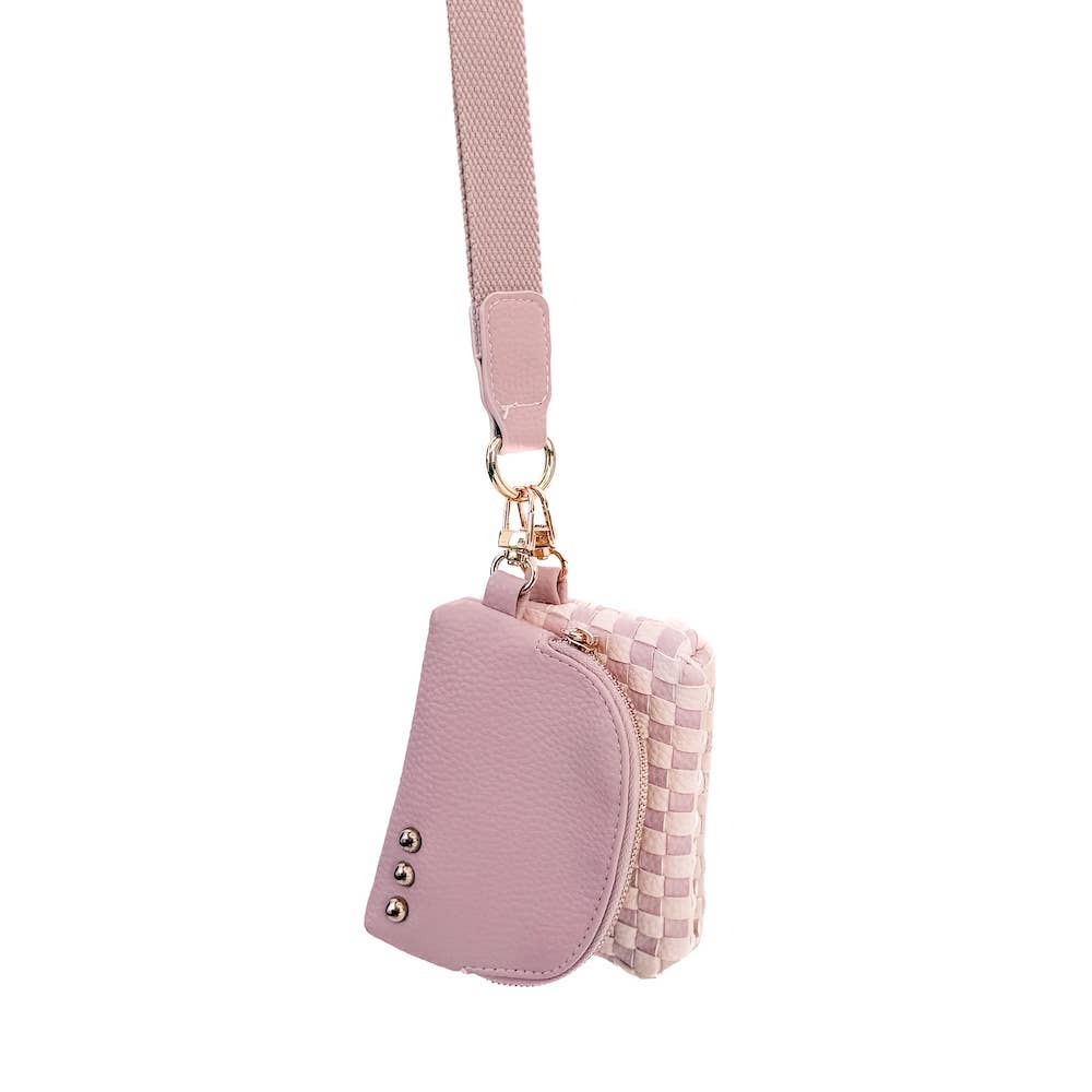 Wonderlust Woven Dual Pouch Wristlet 
