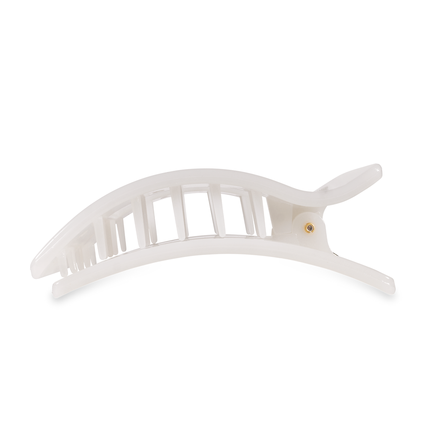 Flat Rectangle Hair Clip | Large | Coconut White