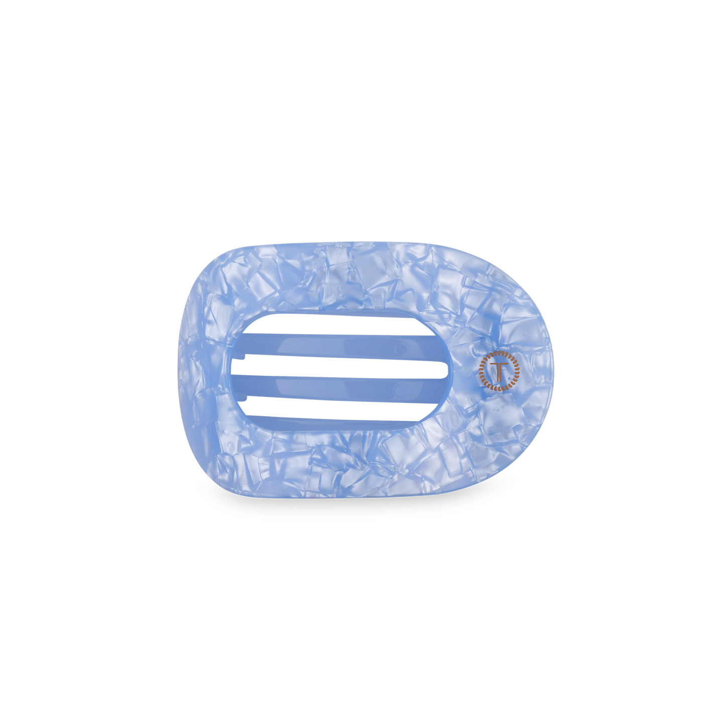 Flat Round Hair Clip | Small | Blue Lagoon