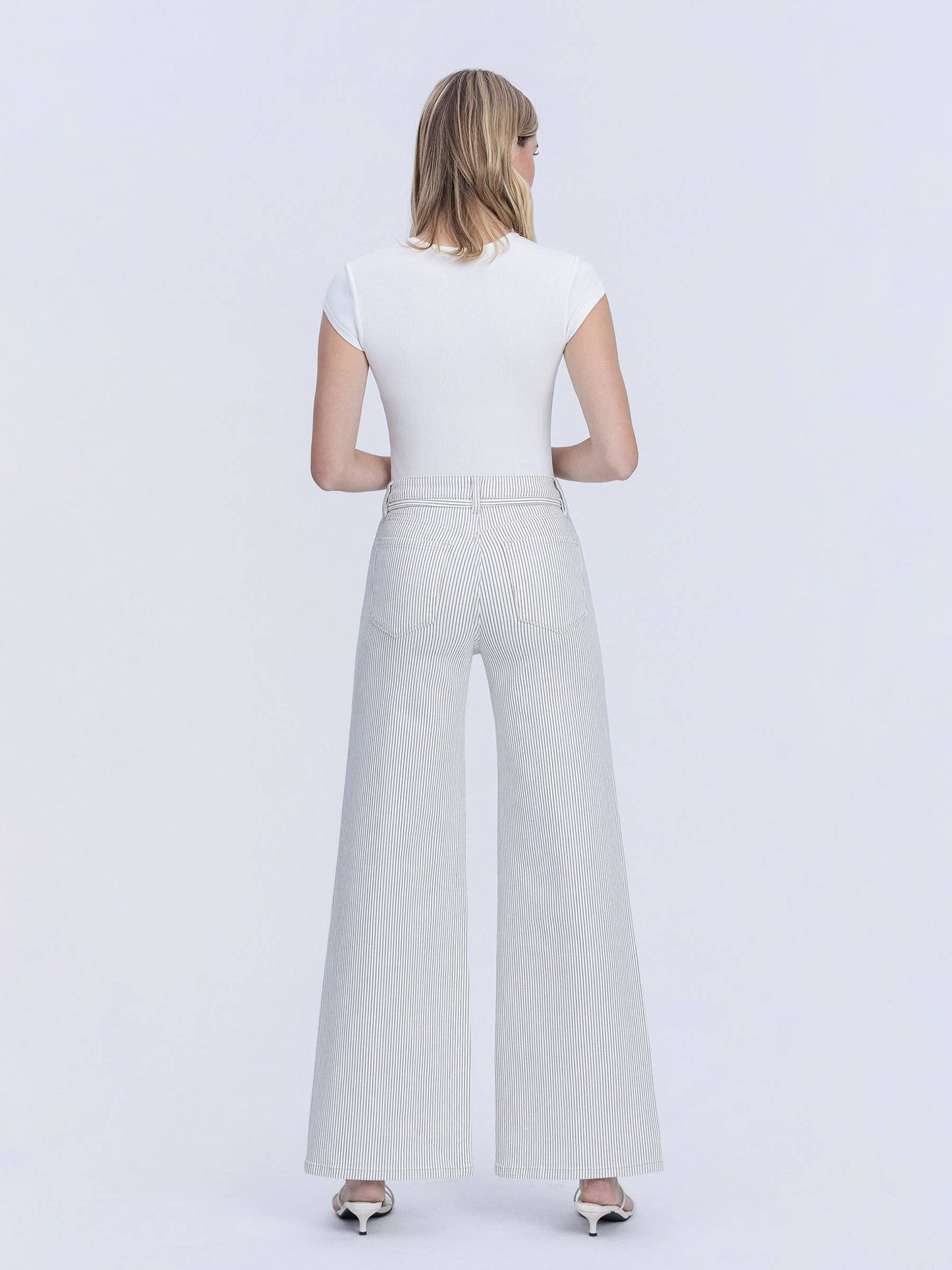 Livy HR Stripe Waist Tie Denim