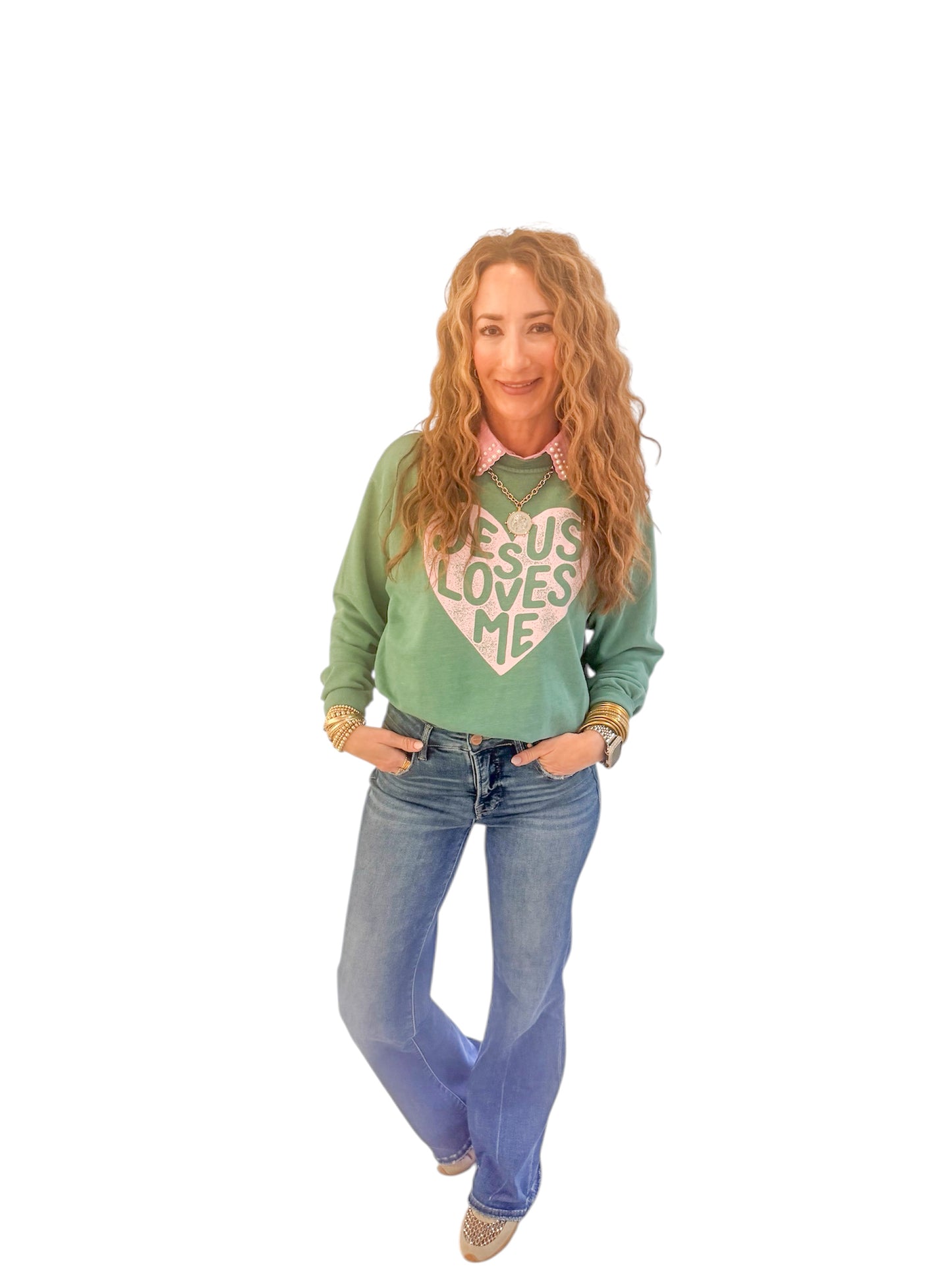 Finishing Touch Light Pink Pearl Collar