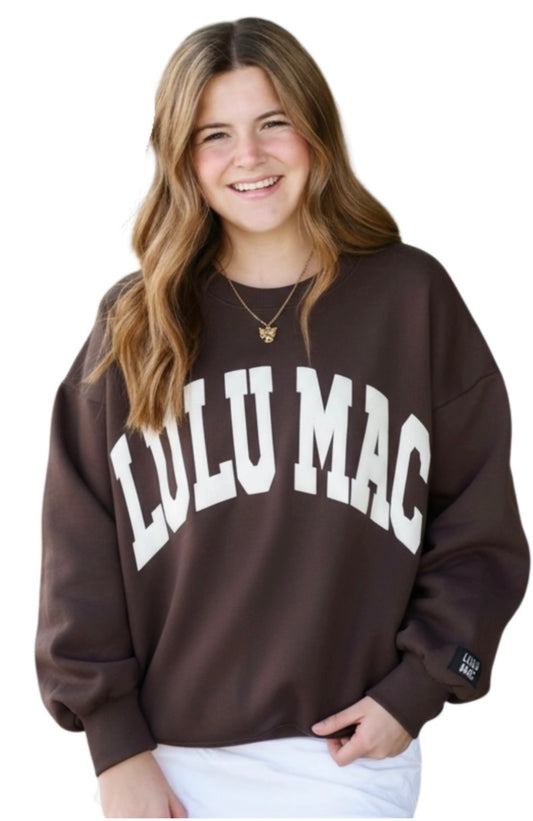 LuLu Mac Sweatshirt Brown/White