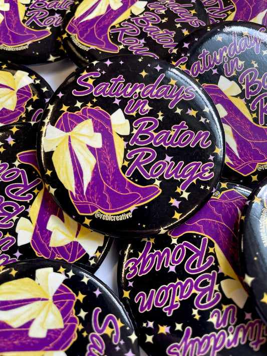 Boots and Stars - Baton Rouge - Game Day Button