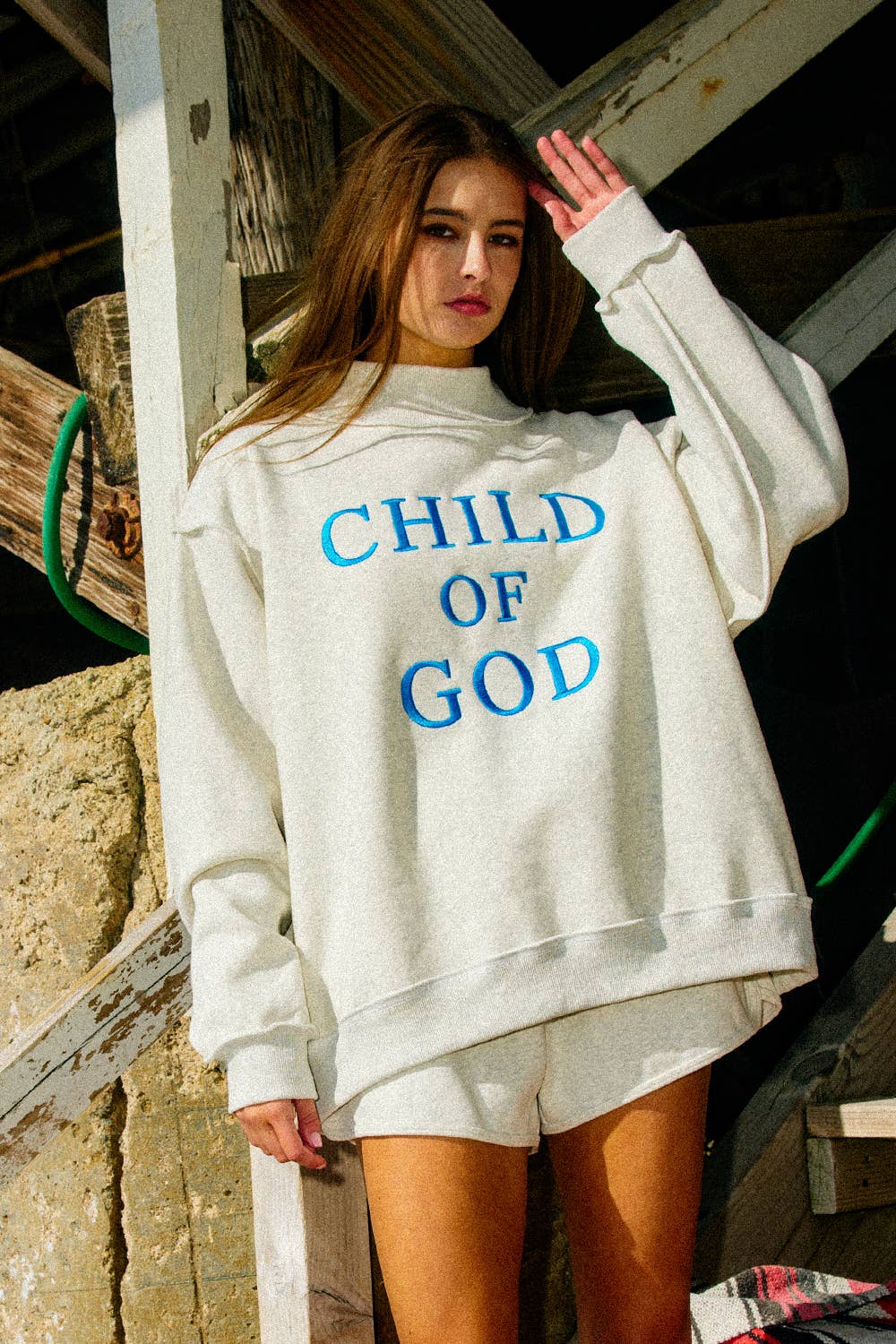 CHILDOFGOD 'Child of God' Embroidered Sweatshirt