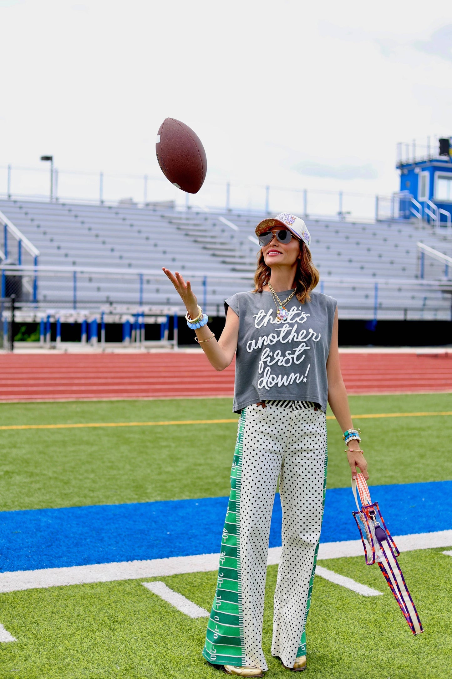 Charcoal That's Another First Down Tank