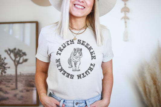 Truth Seeker Graphic Tee | Tiger Retro
