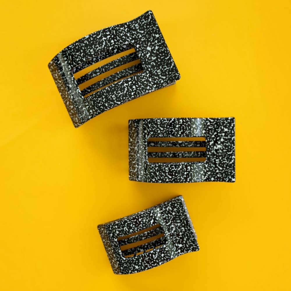 Study Session Small Flat Rectangle Hair Clip