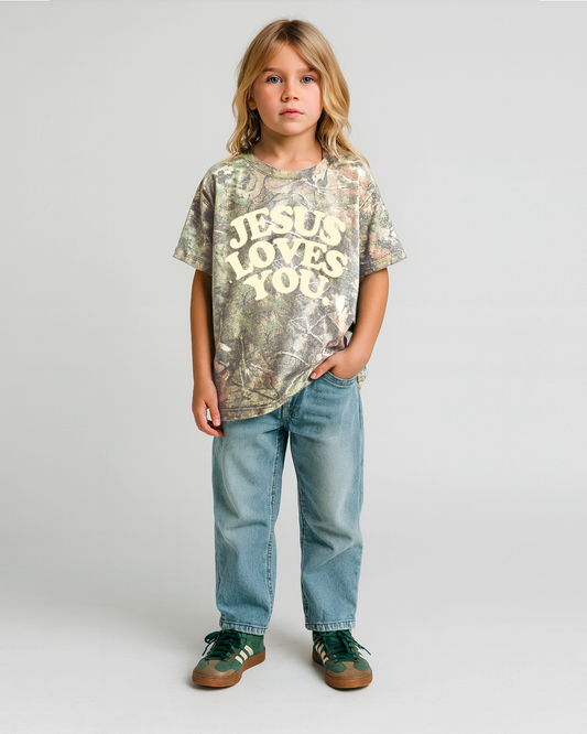 [Youth] LMTD || Heavyweight Camo Tee || Oversized