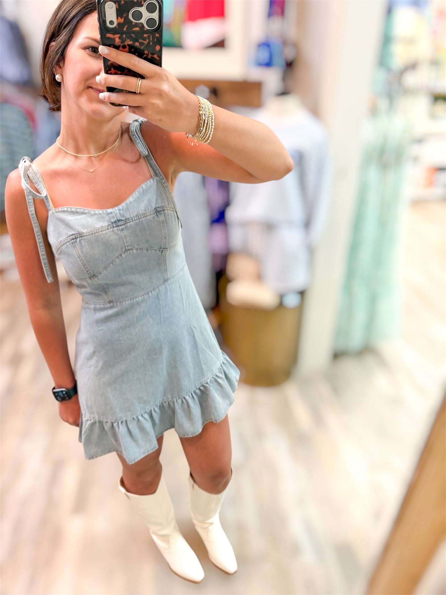 For Keeps Denim Dress