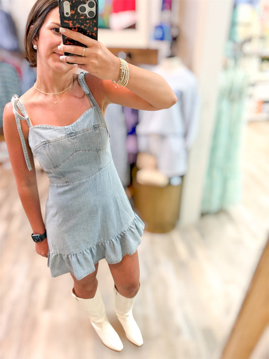 For Keeps Denim Dress