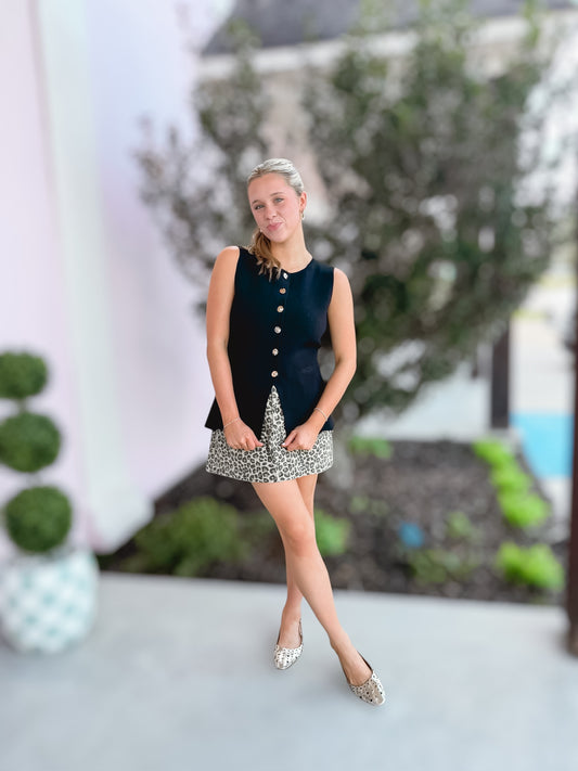 All Business Black Sweater Vest