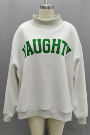 'GRINCHY & NAUGHTY' Reversible Sweatshirt