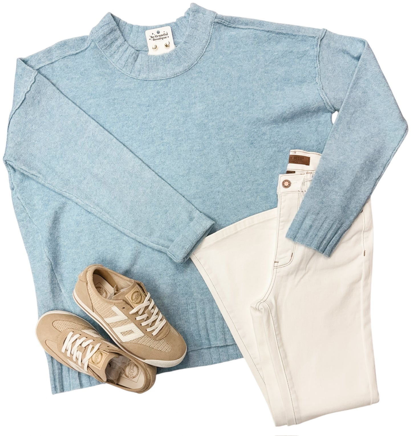 Ice Blue Pullover
