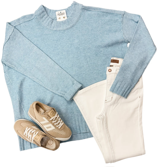 Ice Blue Pullover