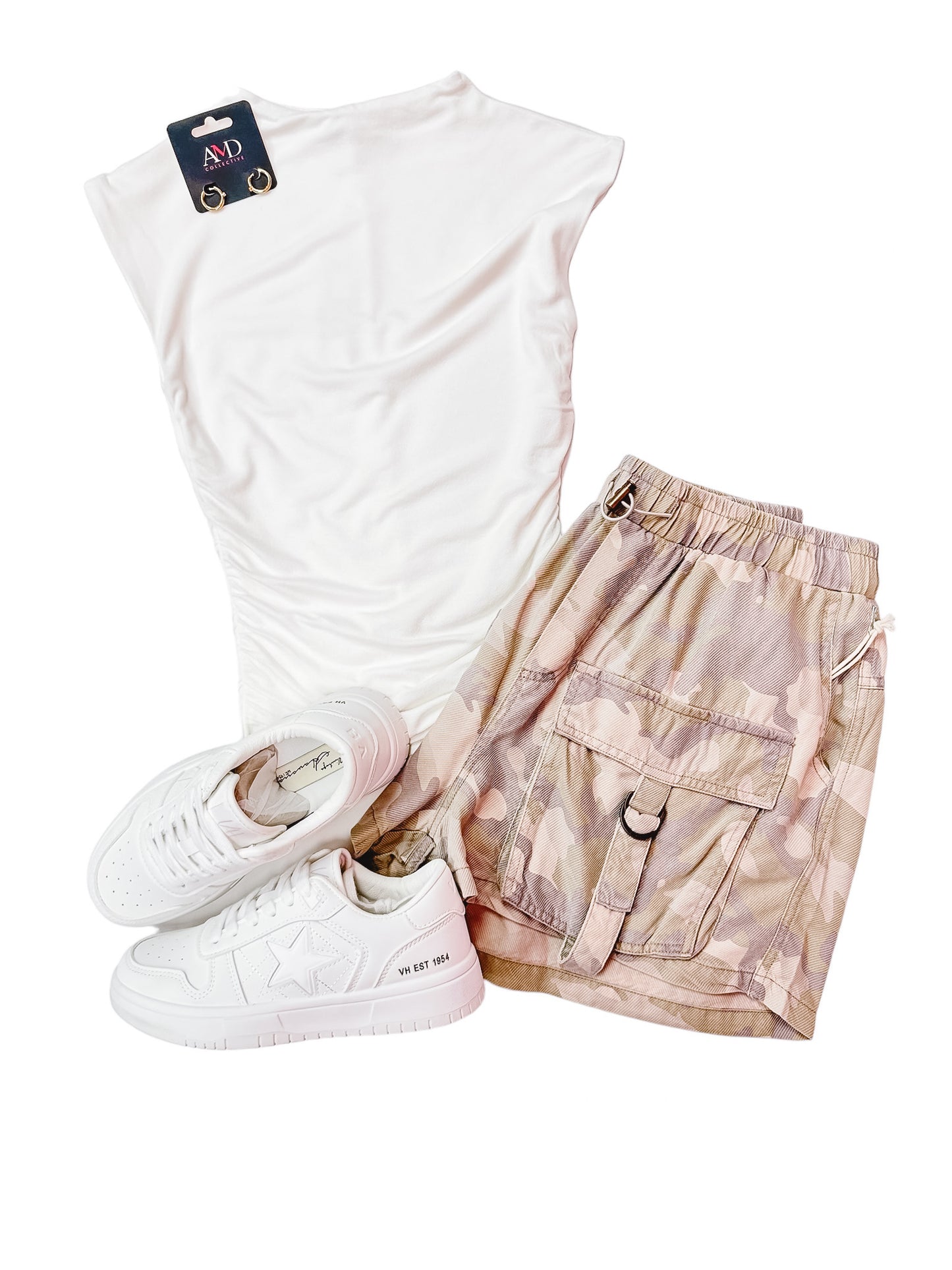 Summer Lovin’ Tencel Camo Cargo Shorts