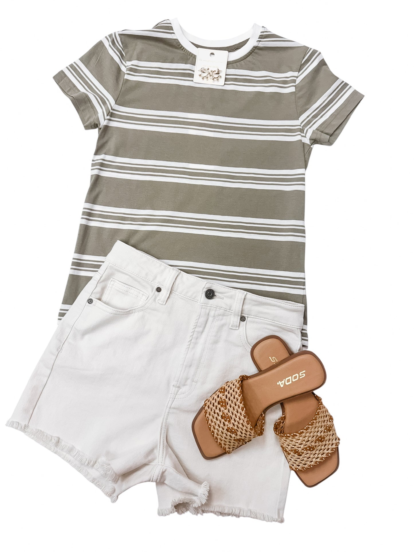 Natalie Tee Green Tea Ivory