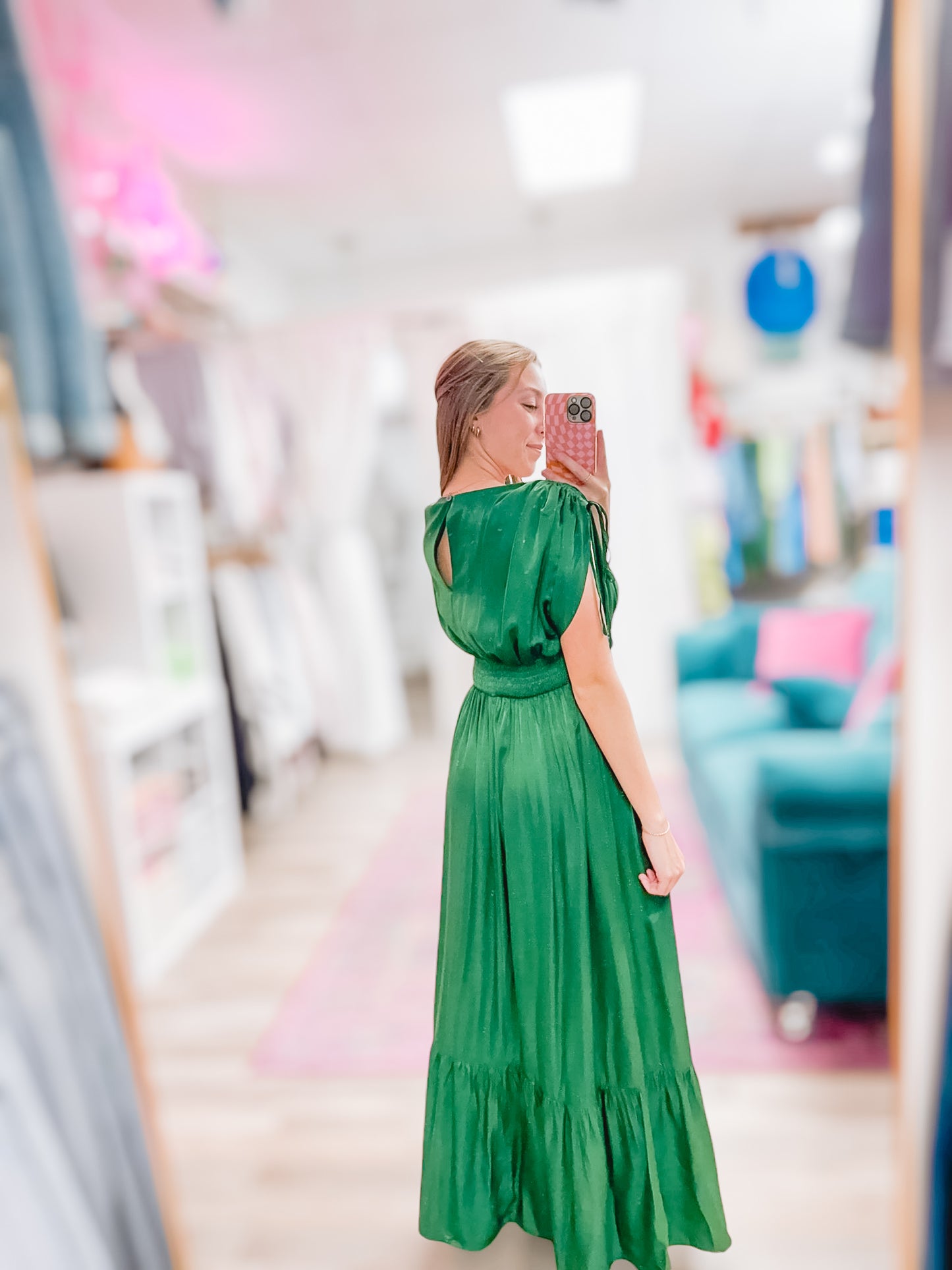 Classy & Elegant Hunter Green Maxi Dress