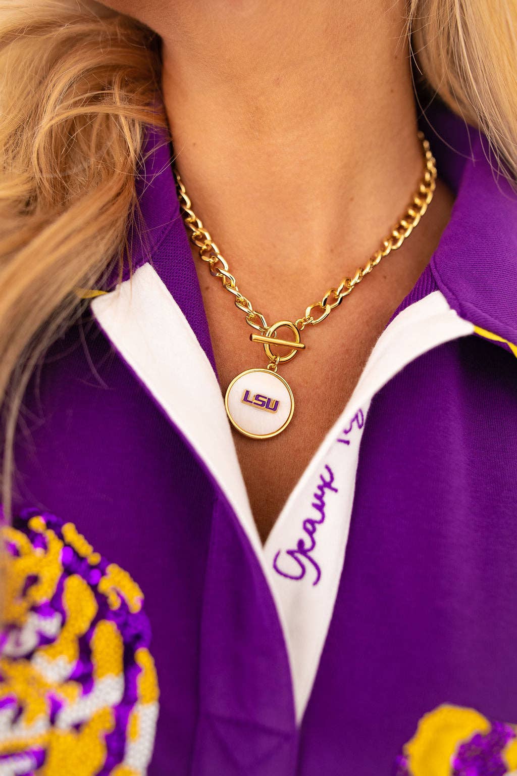 LSU Logo Patch Dress