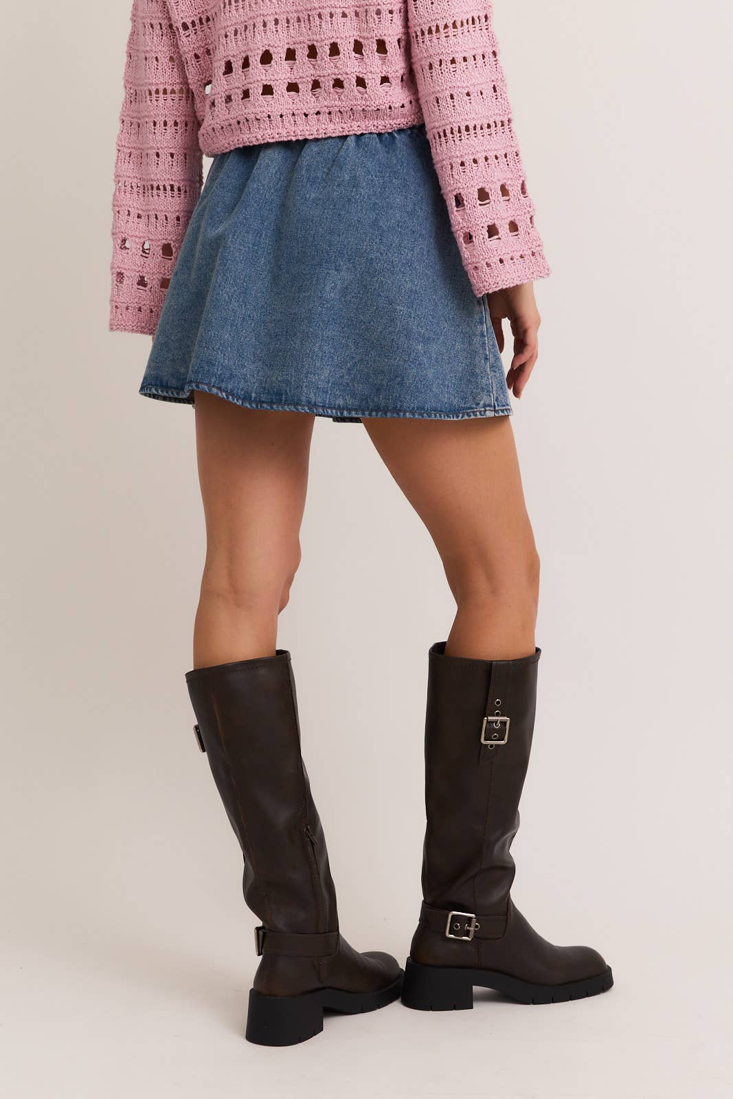 ELLA Jane Denim Flare Skirt