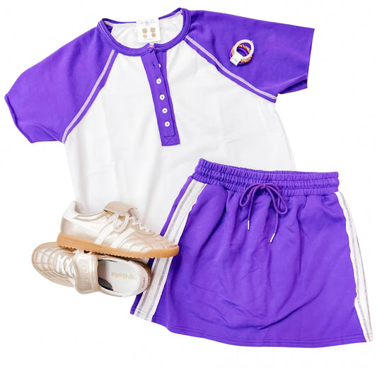 Purple Half Time Skirt
