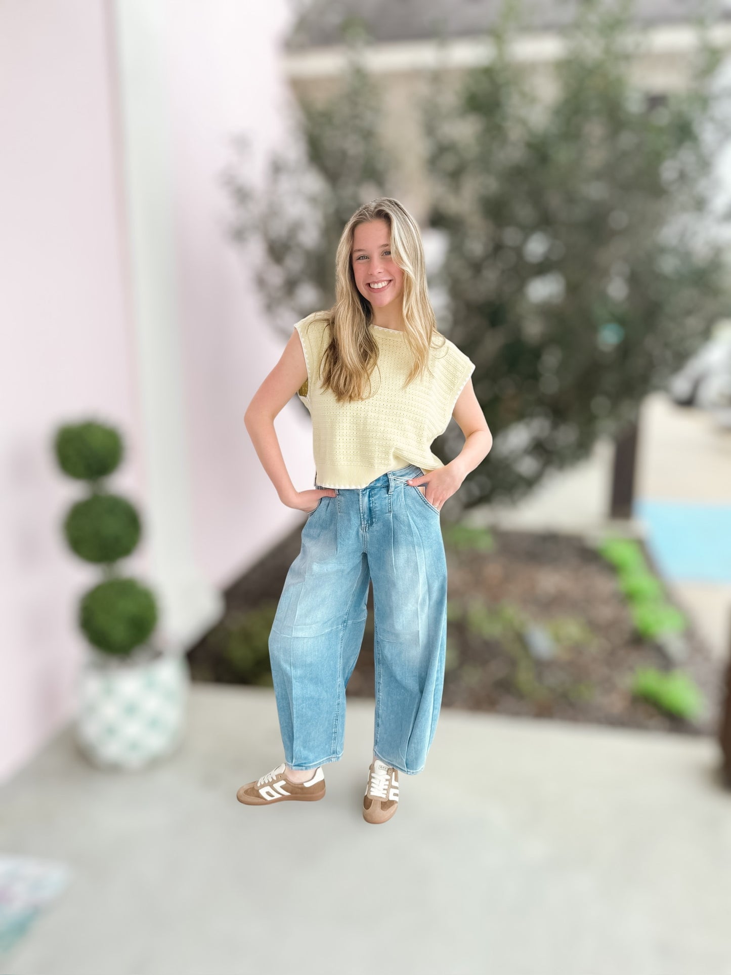 Lemon Meringue Sleeveless Sweater