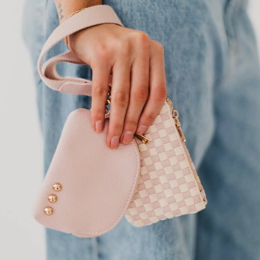 Wonderlust Woven Dual Pouch Wristlet 