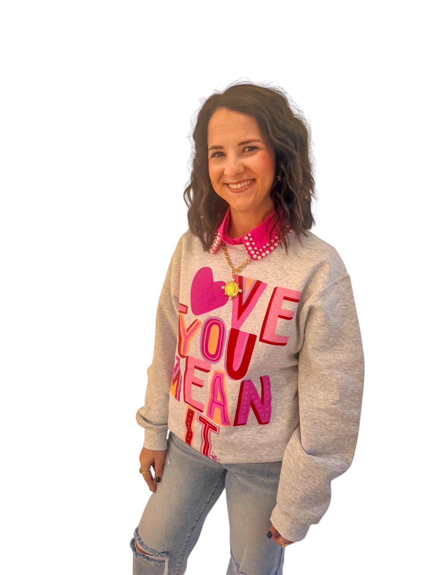 Finishing Touch Hot Pink Pearl Collar