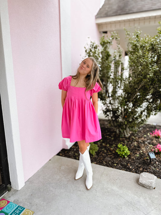 Barbie Squared Pink Mini Dress