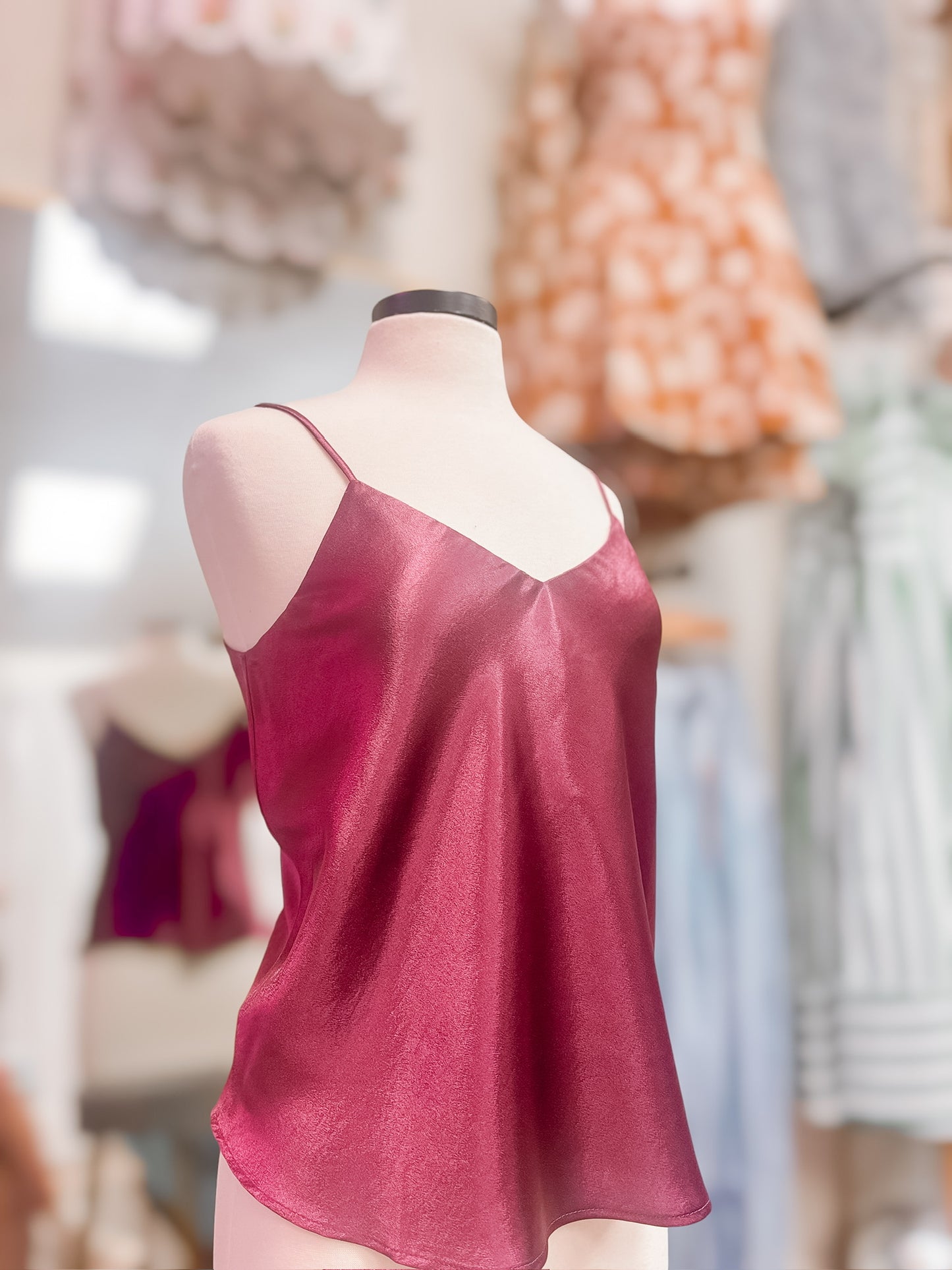 Sangria Satin Cami