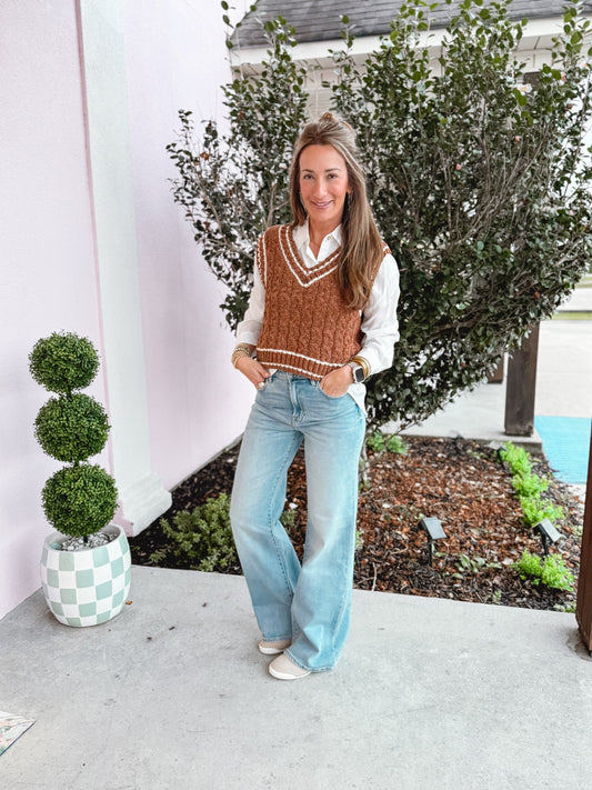 Brown Sweater Vest