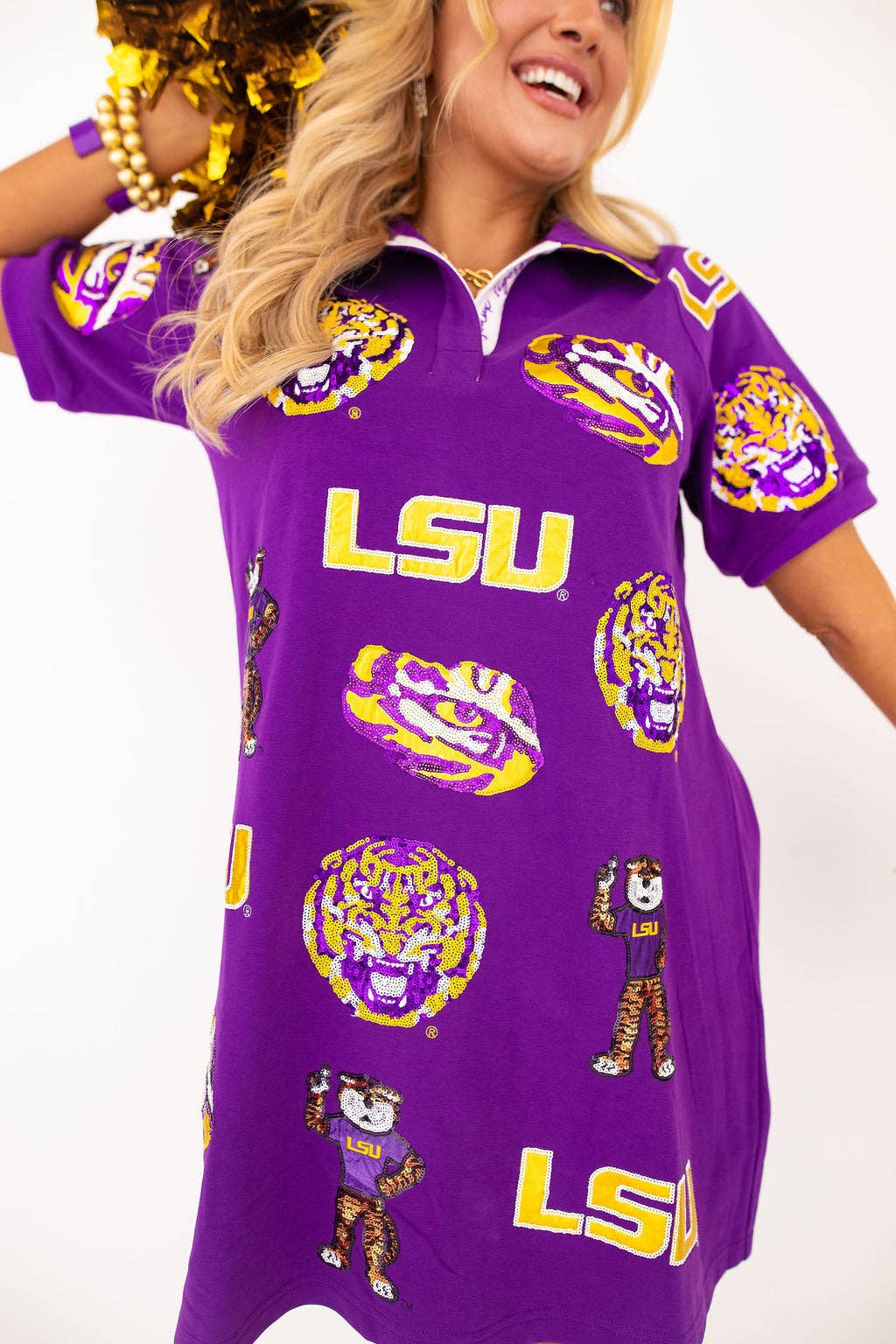 LSU Logo Patch Dress
