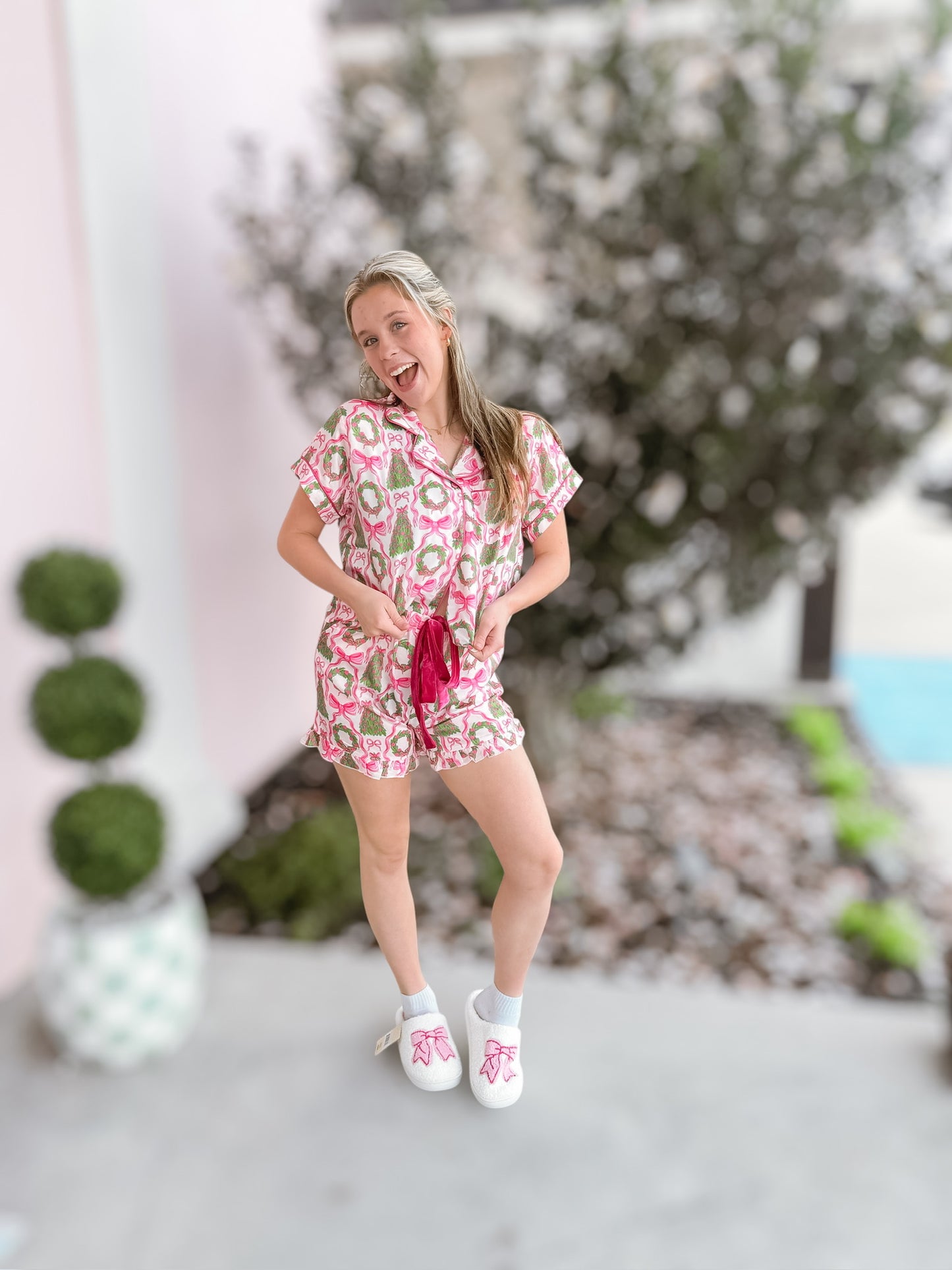 PF Doorbuster #3 Pink Tree PJ Set