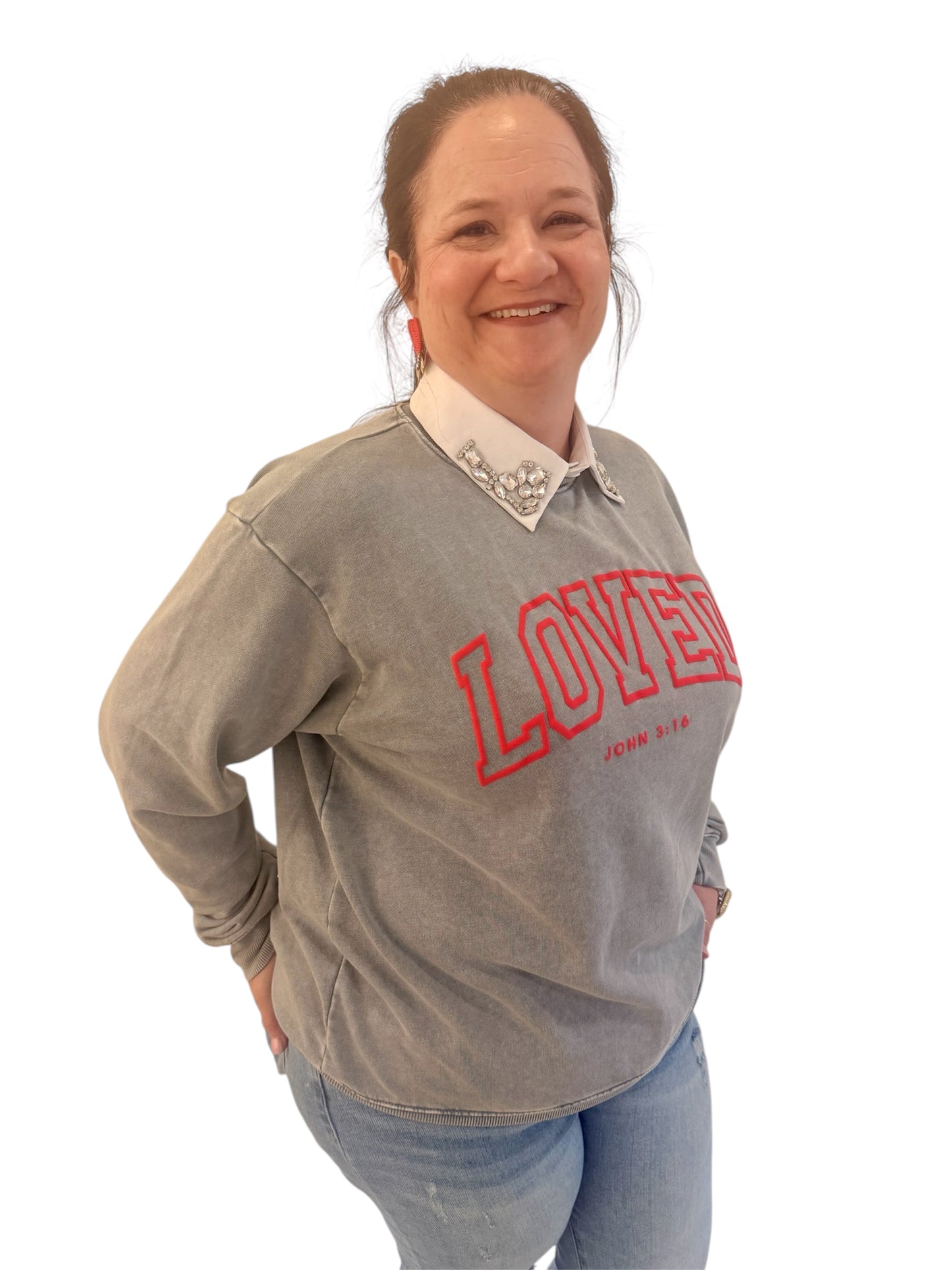 Finishing Touch White Rhinestone Collar