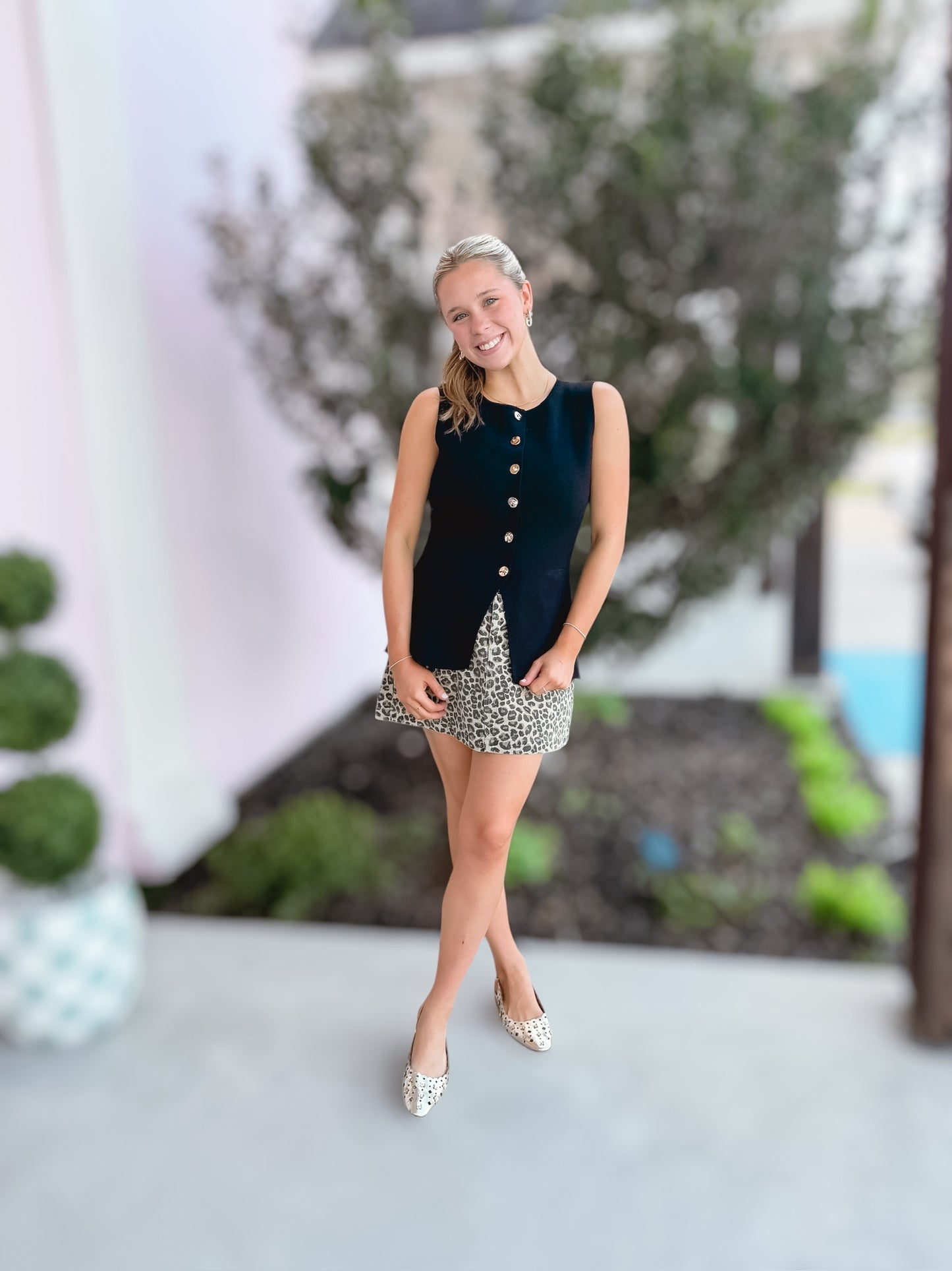 All Business Black Sweater Vest