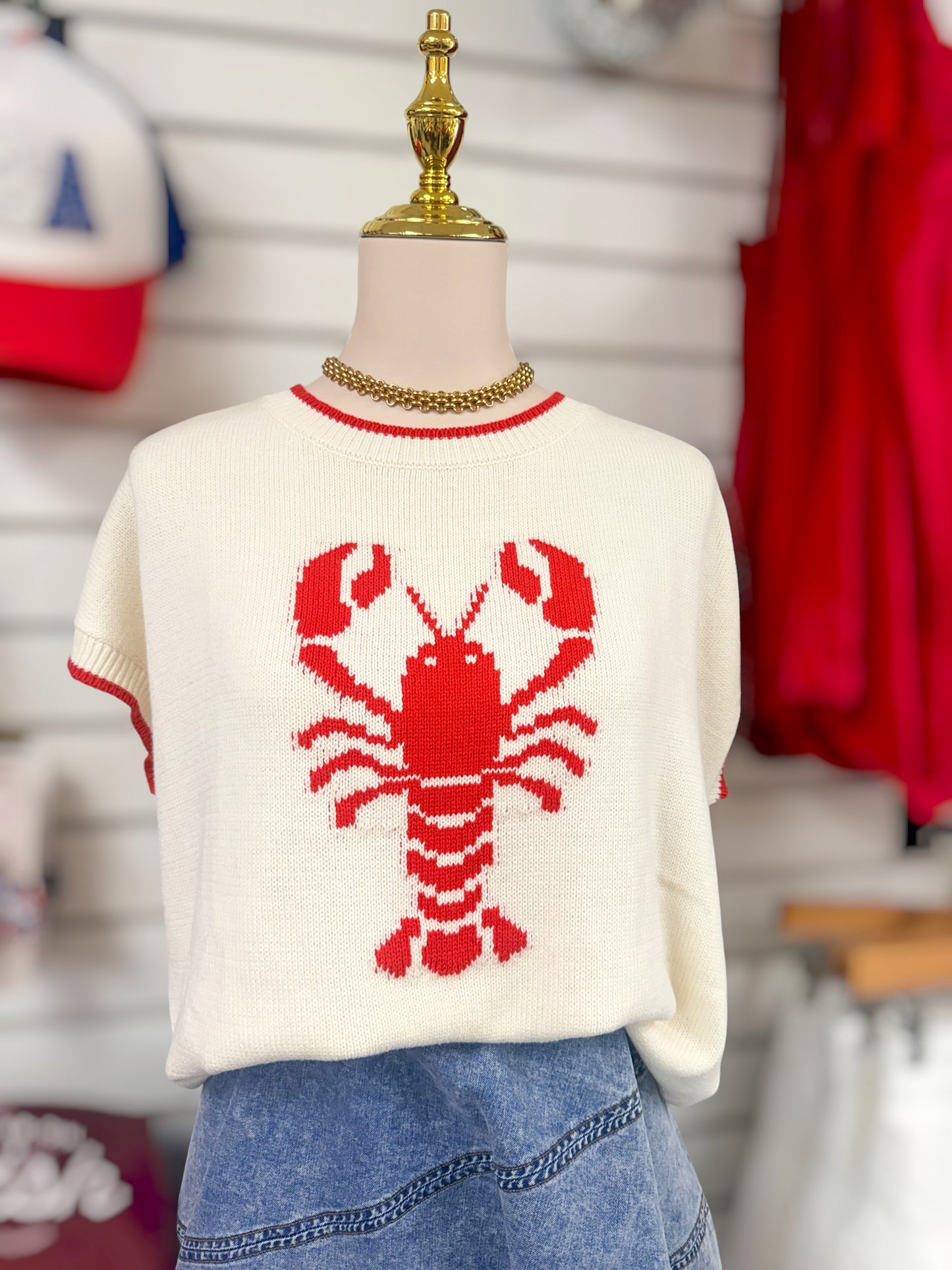 Nantucket Catch Cream SS Sweater