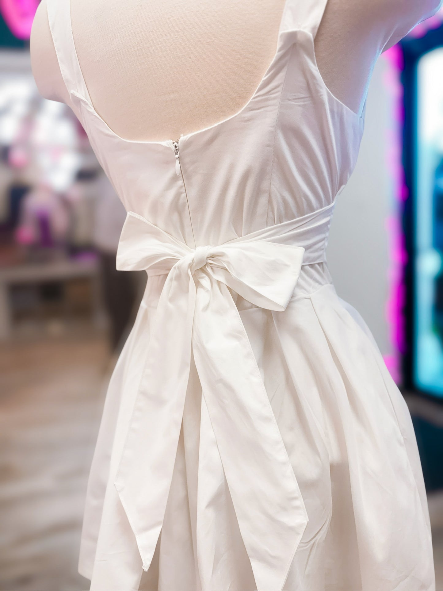 Bow To Riches White Dress