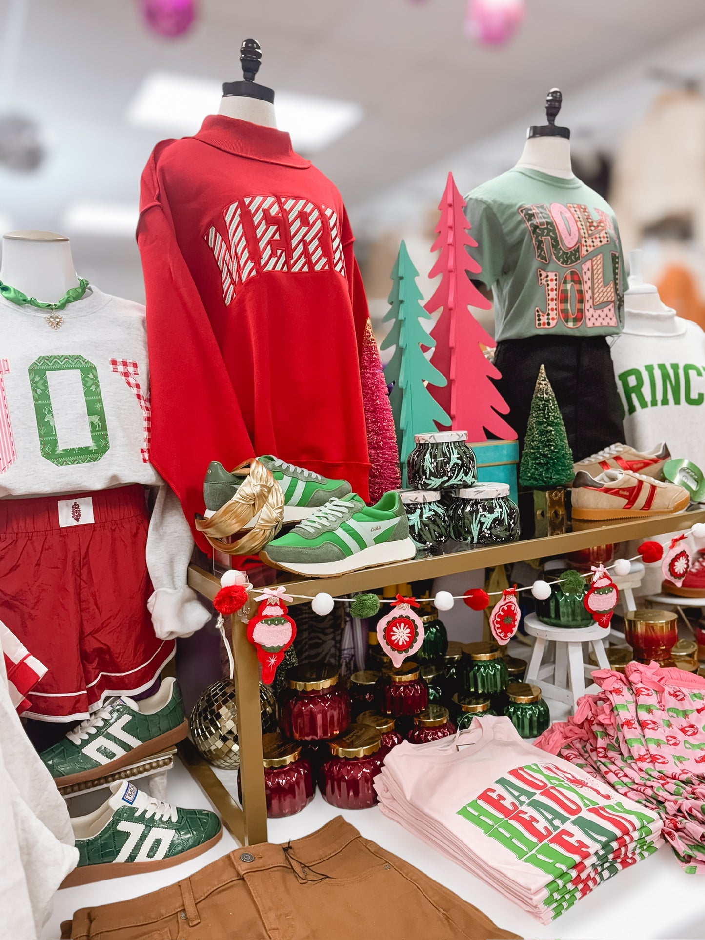 'MERRY' Embroidered Mock Neck Sweatshirt