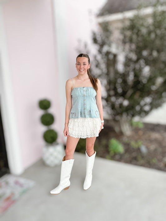 Boho Lace Skort