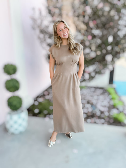 Simply Sophisticated Mocha Dress