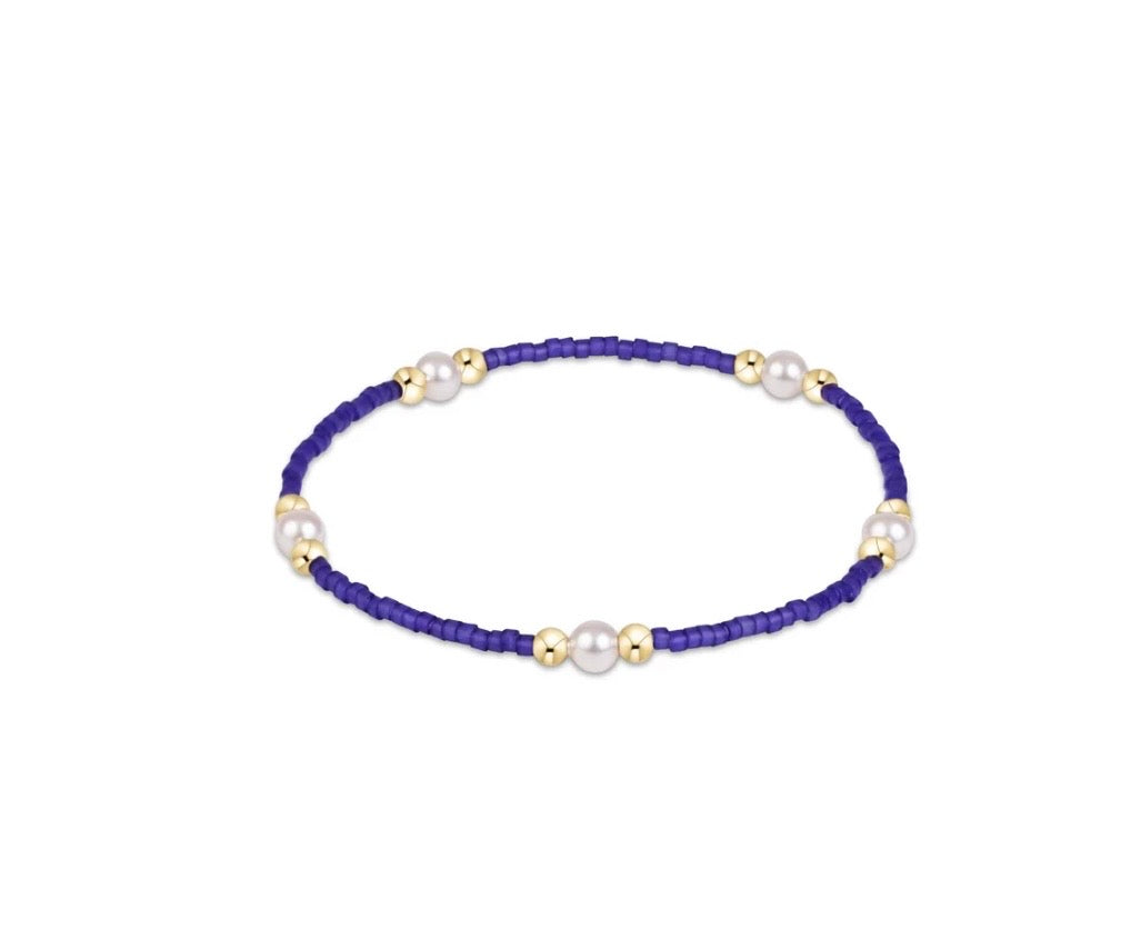 Gameday Hope Purpose Pearl Bracelet - Purple