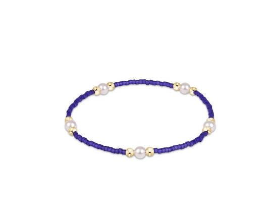 Gameday Hope Purpose Pearl Bracelet - Purple