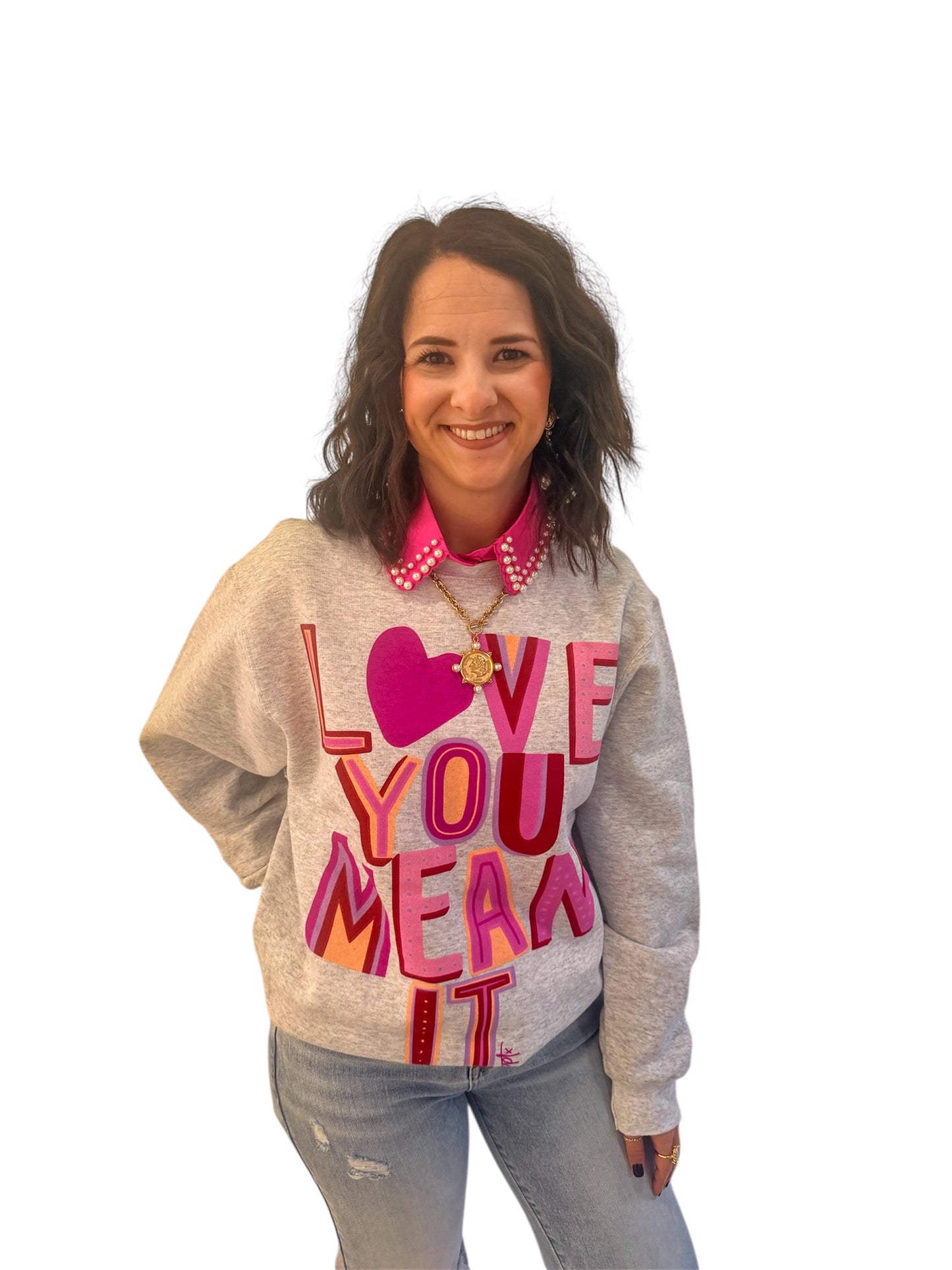 Finishing Touch Hot Pink Pearl Collar