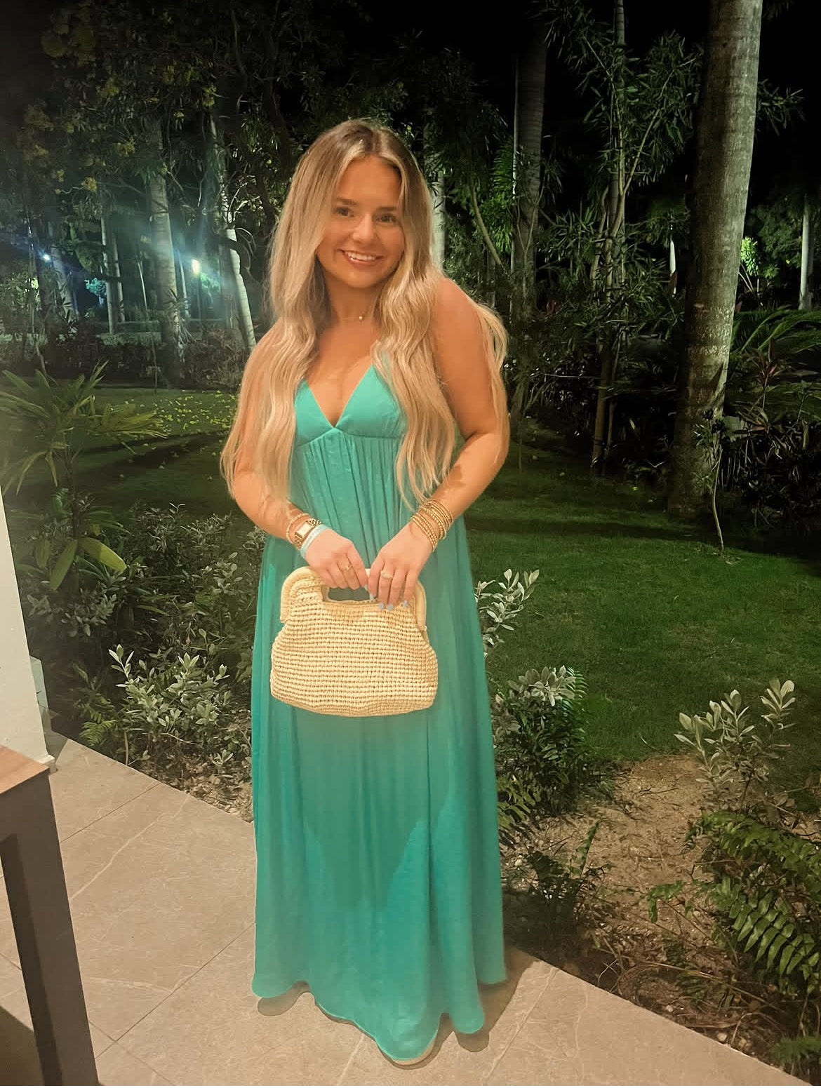 Bold Beauty Green Maxi Dress