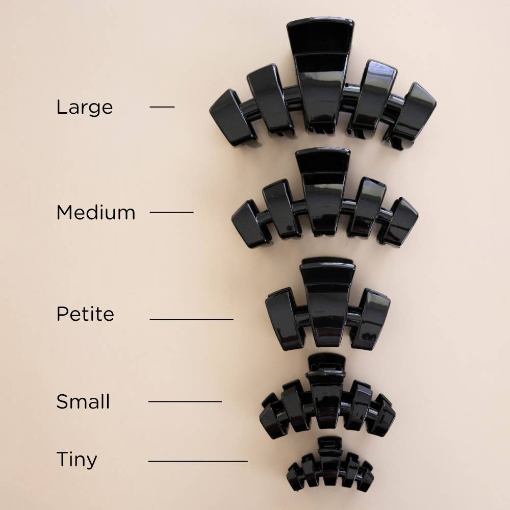 Classic | Jet Black | Petite | Claw Clip