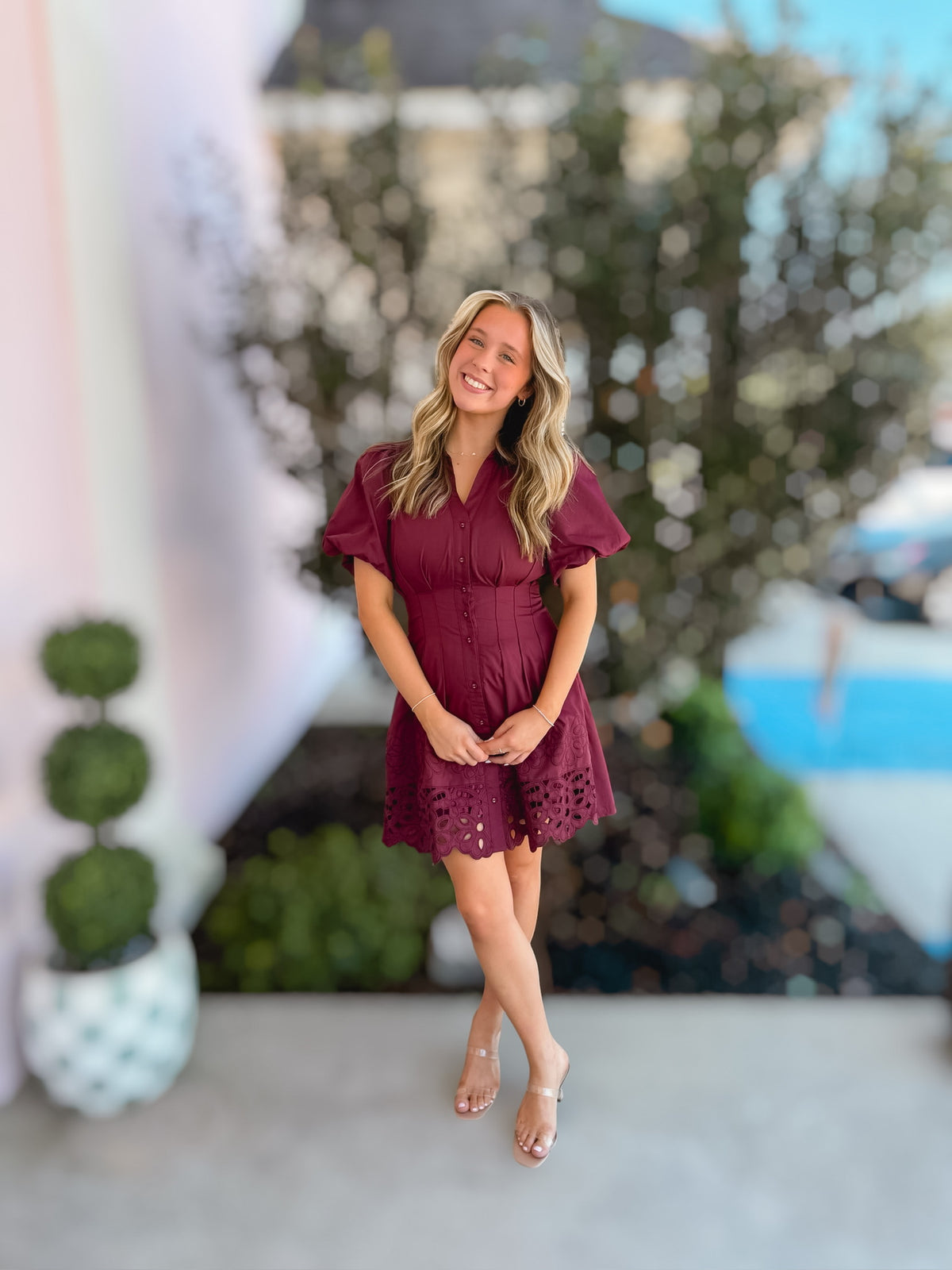 Merlot Romance Mini Dress