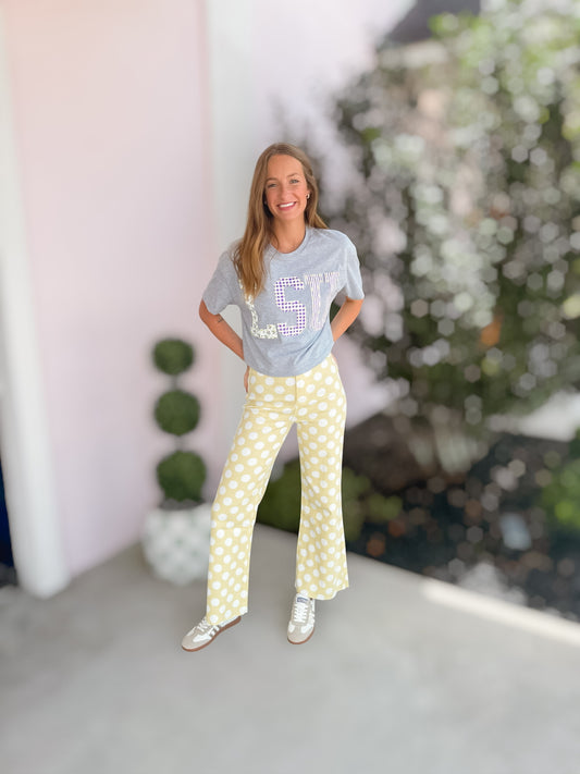 Daisy Dot Denim