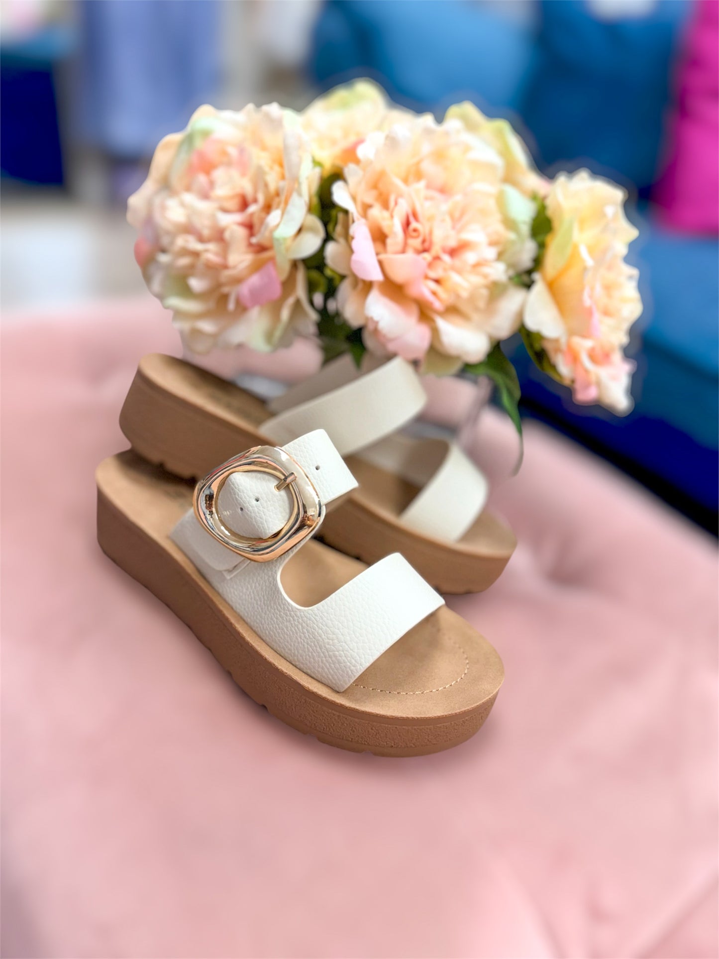 Shance Bone Pebble Sandal