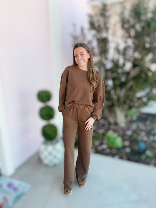 Frenchy Rib Brown Set