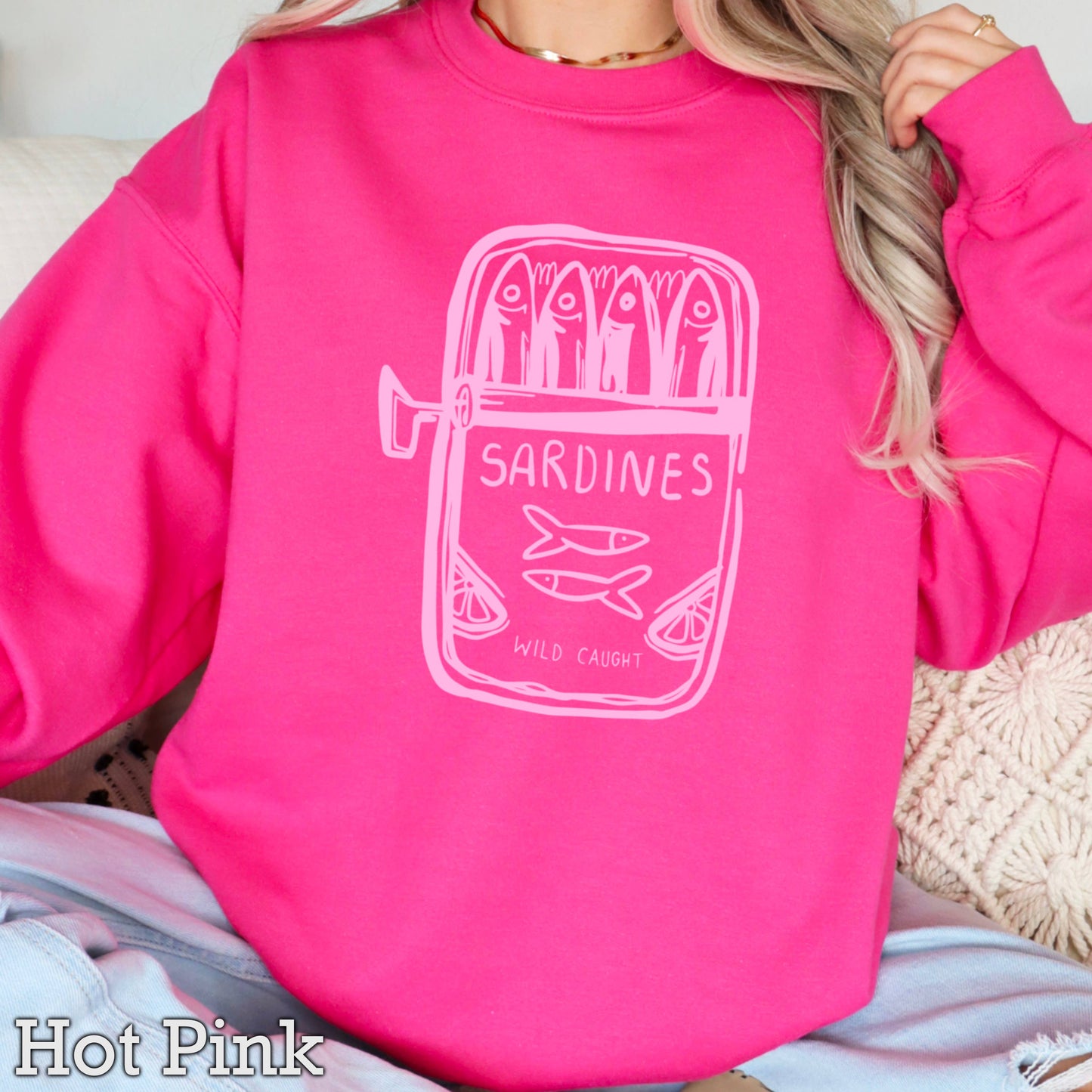 Wild Caught Sardines | Summer Coastal Women’s Sweatshirt